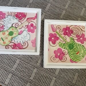 Renditions by Reesa beautiful hand painted artwork set